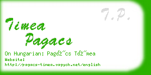 timea pagacs business card